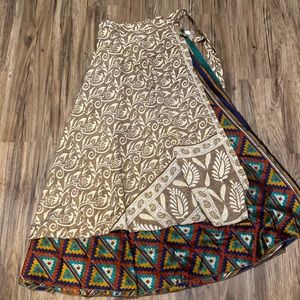 Sari wrap skirt